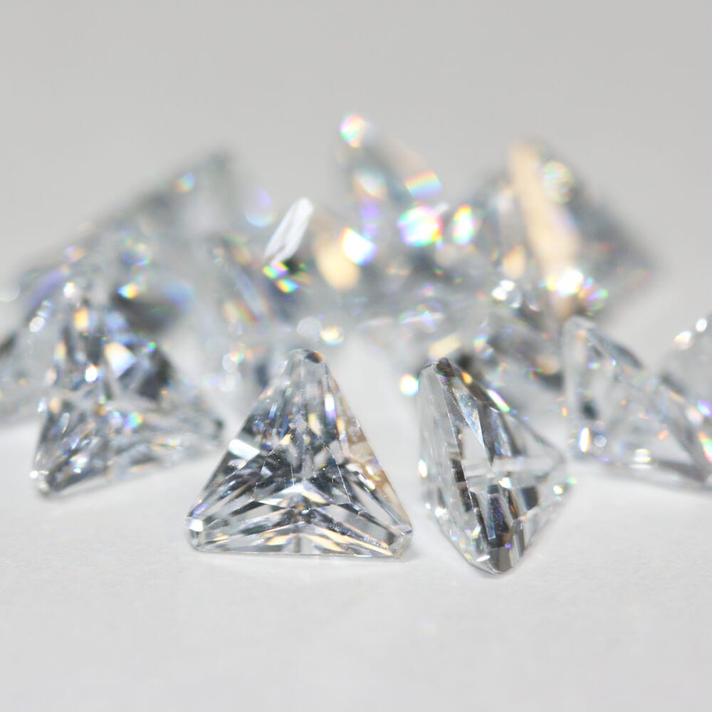 WHITE TRILLION Cubic Zirconia