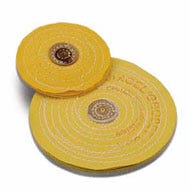 Chemkote Yellow Buffs with Knife Edge and Leather Centers