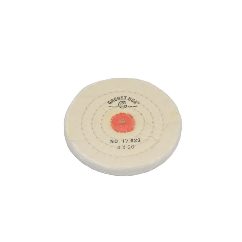Finex Muslin Buff, 4" x 30 Ply, Combed with Shellac Center
