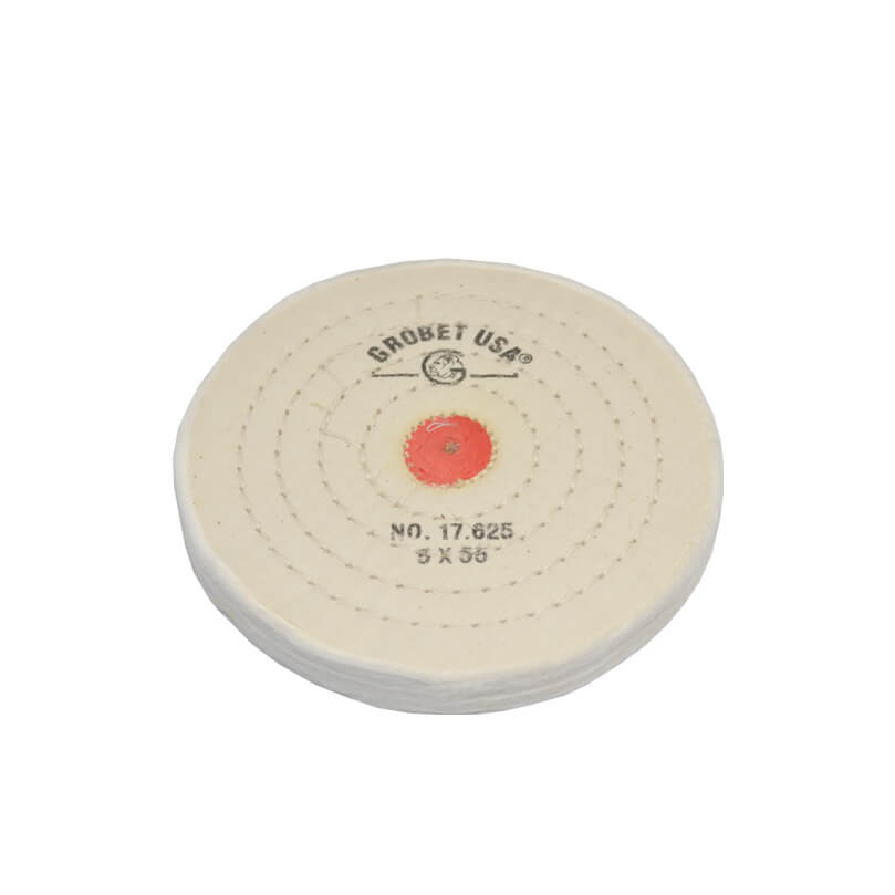 Finex Muslin Buff, 5" x 55 Ply, Combed with Shellac Center