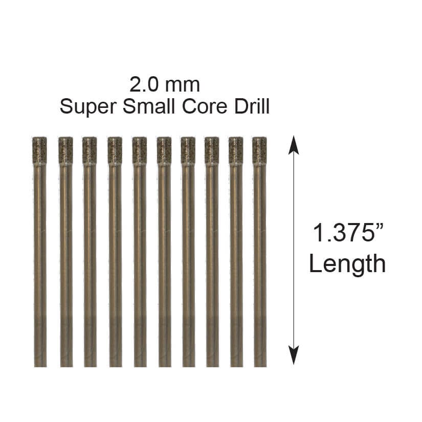 SUPER SMALL CORE DRILLS -  PACKAGE OF 10