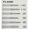 Flame, .60 max-tip dia., 120 mesh