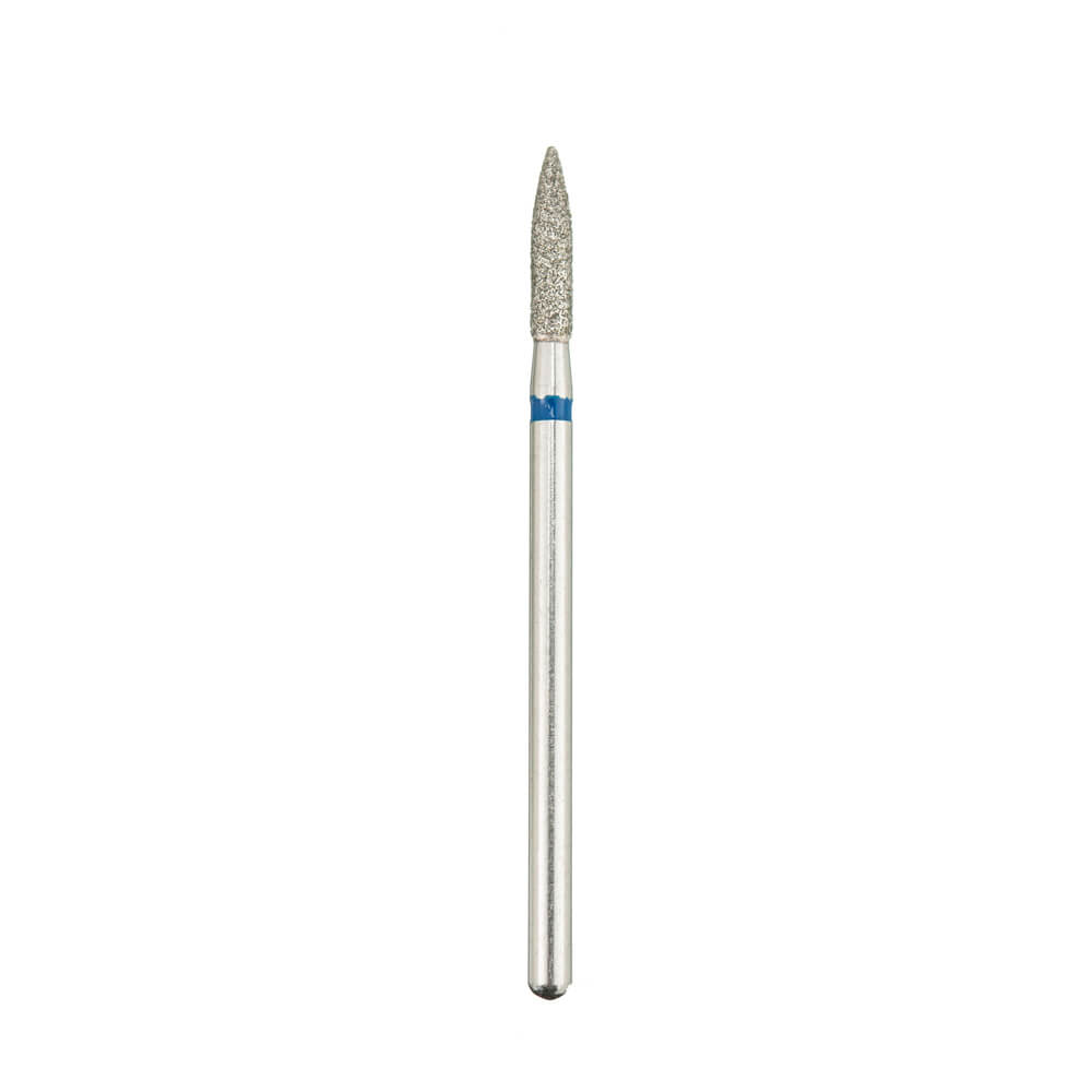 2.3mm x 10mm FLAME BUR  100 GRIT - DIA. COATED