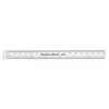 Opaque White Plastic Rule