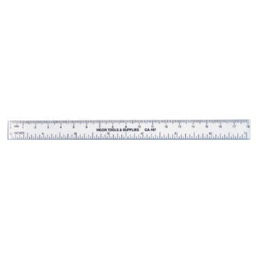 Opaque White Plastic Rule