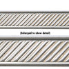 SLANT WITH BORDER NICKEL SILVER PATTERN WIRE, 3FT