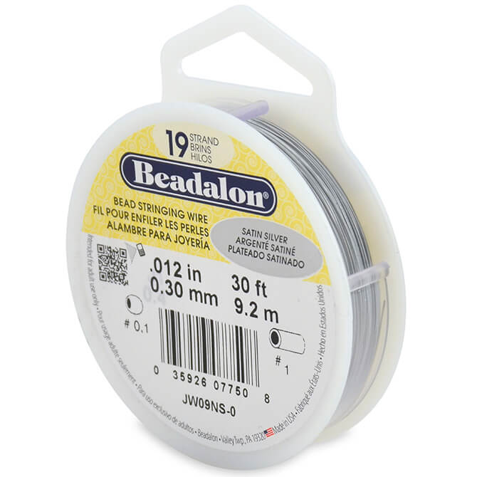 Beadalon 19 - Satin Silver Color