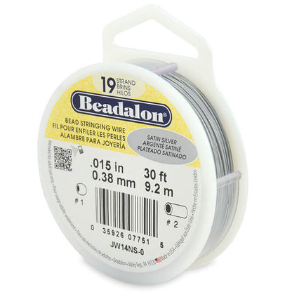 Beadalon 19 - Satin Silver Color