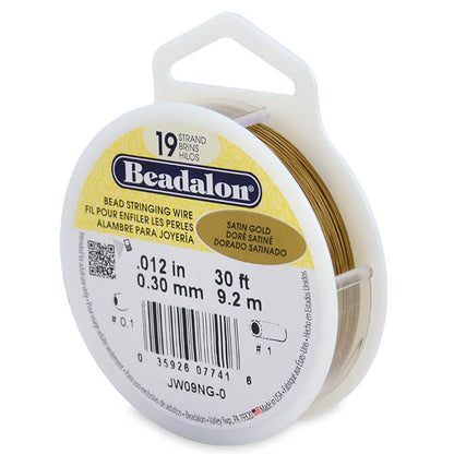Beadalon 19 - Satin Gold Color
