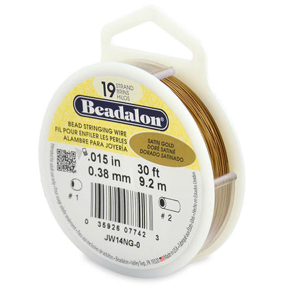 Beadalon 19 - Satin Gold Color