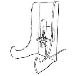 Lighted Easel - 4-1/2"x3-3/8"x2 3/4"