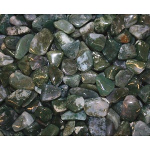Green Moss Agate - POLISHED