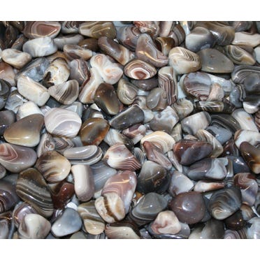 Botswana Agate/GREY BANDED - POLISHED