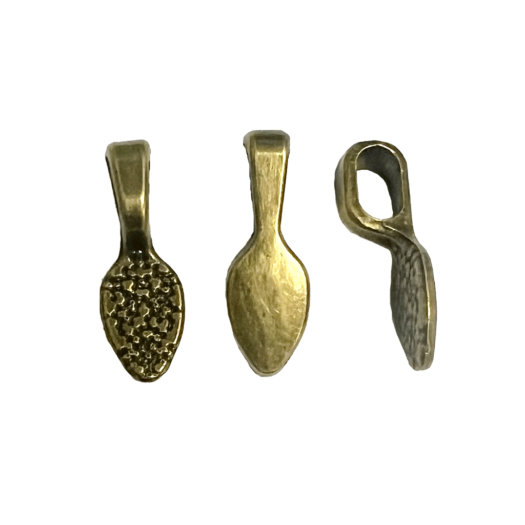 Teardrop Pendant Bail - BRASS