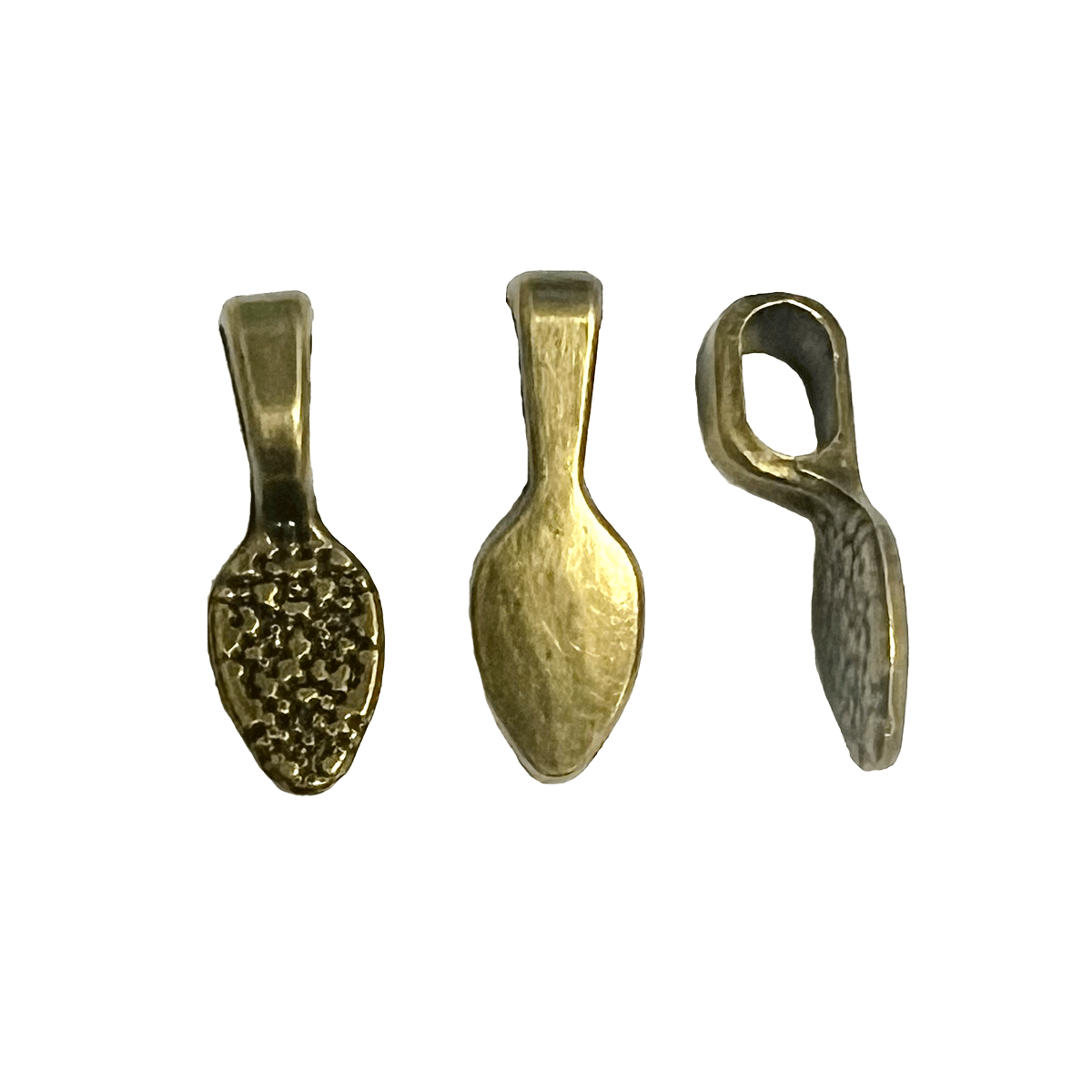 Teardrop Pendant Bail - BRASS