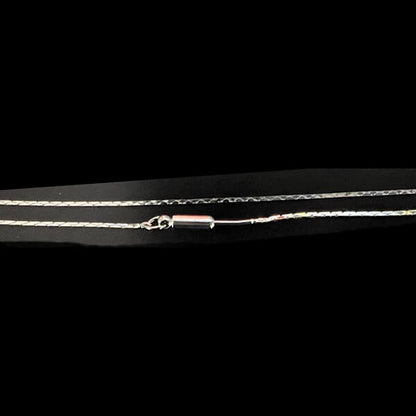 Diamond-Cut Cobra Beading Chain - Silver