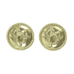 Post Earring - Saddle Style