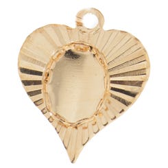 Heart Pendant 8x6mm