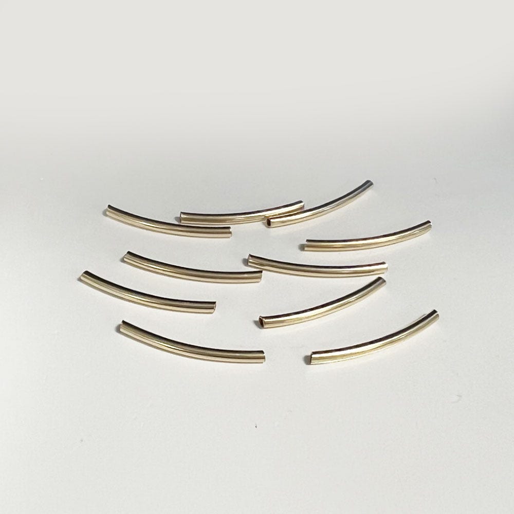 Curved Tubes - Hollow Spacers for beading