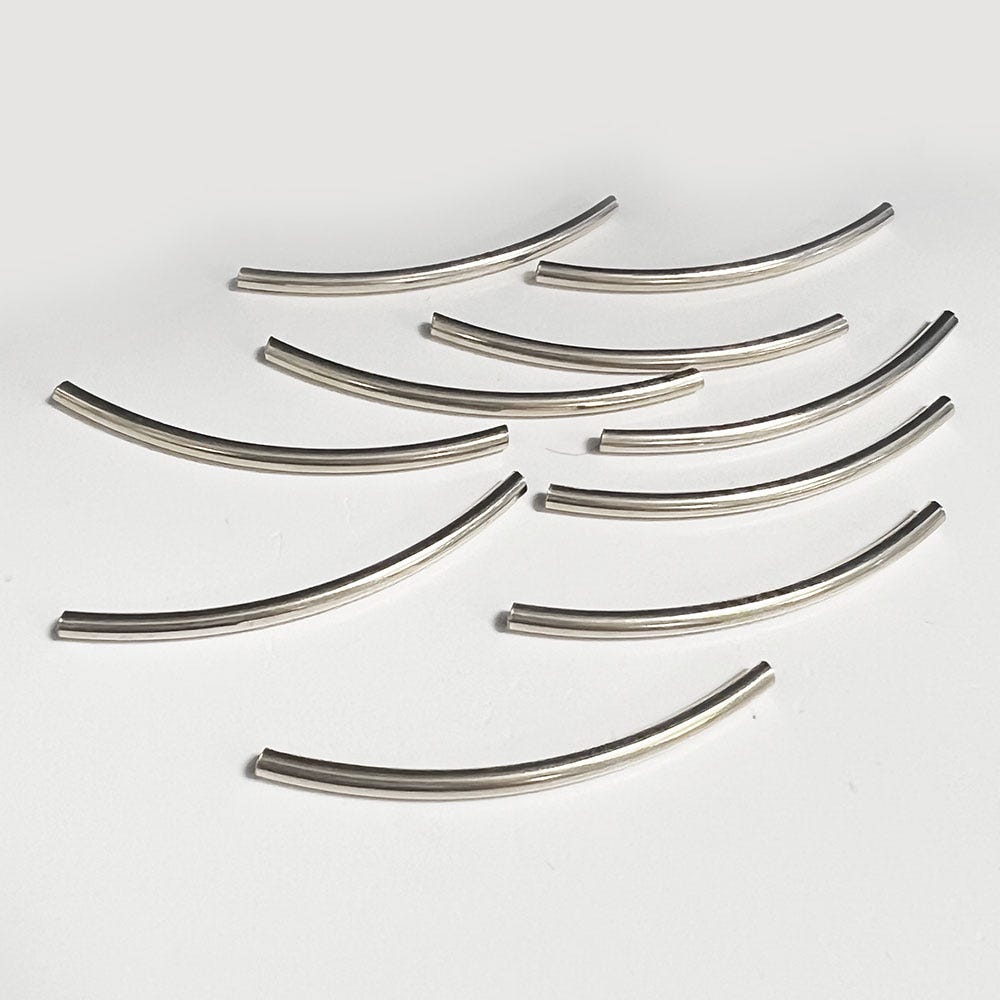 Curved Tubes - Hollow Spacers for beading
