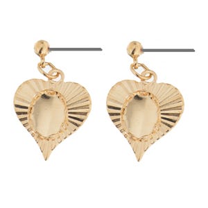 Earring Heart Shape 8x6mm