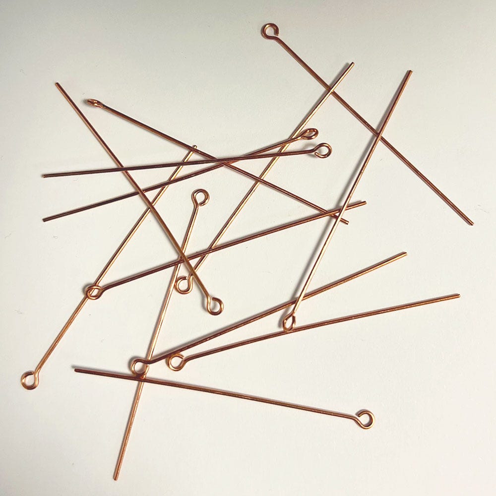 Copper Eye Pins