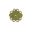 Bola Slide 18mm Glue-On / Gold or Silver Color - Dozen