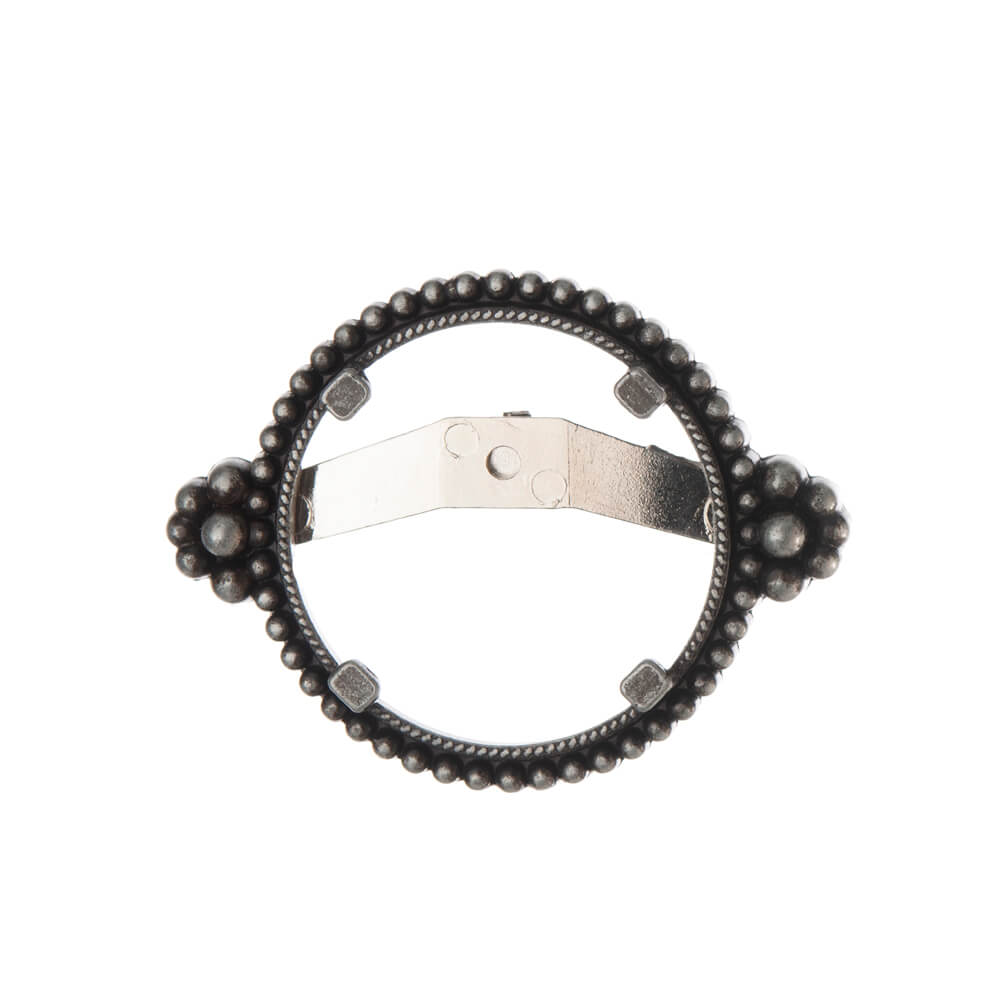 Bola Slide - 38mm Antique Silver with Prong