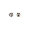 8/0 Seed Bead Spacers - Antiqued Silver Plate