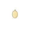Oval Bezel Edge Cabochon Pendant Blanks