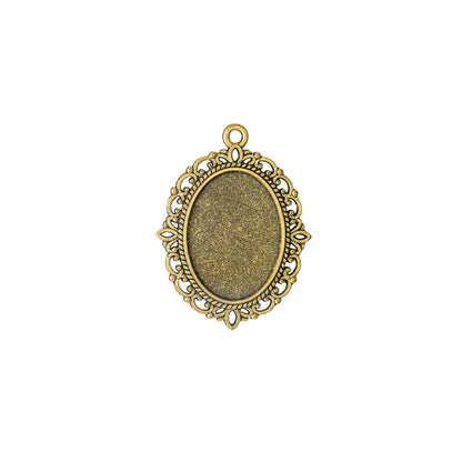 Antique Style Cabochon Pendant Blanks
