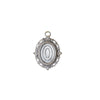 Fancy Antique Silver Color Cabochon Pendant - 18X13mm
