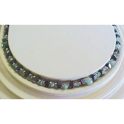 Manmade Gemstone and Hematite chips.