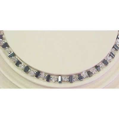Manmade Gemstone and Hematite chips.