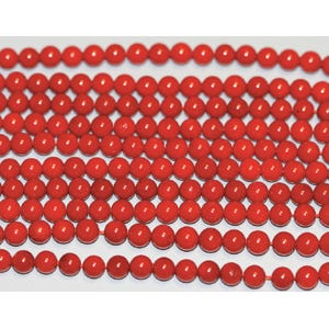 Red Coral 6mm (Dyed)