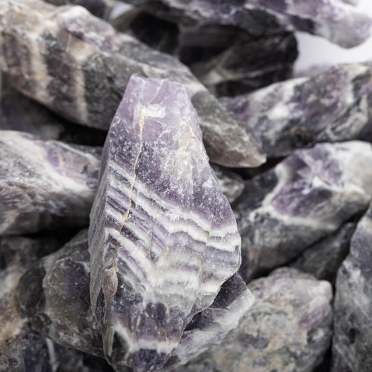 Chevron Amethyst Tumbling  2-3 inches