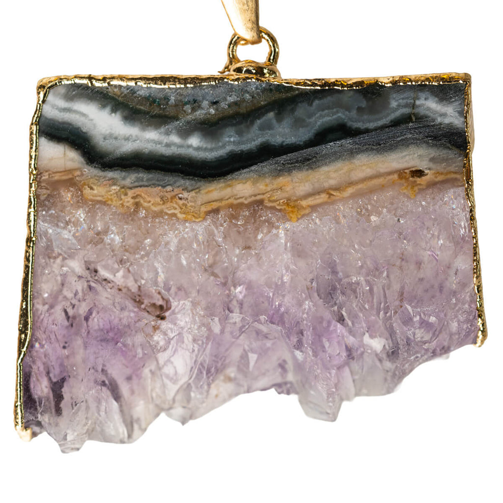 Amethyst Slice Pendant