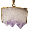 Amethyst Slice Pendant