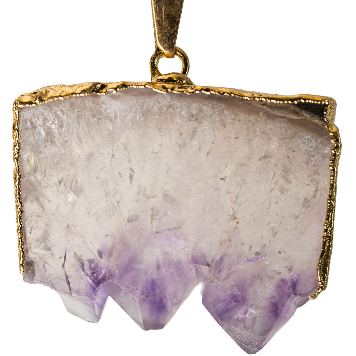 Amethyst Slice Pendant