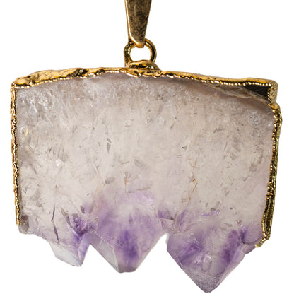Amethyst Slice Pendant