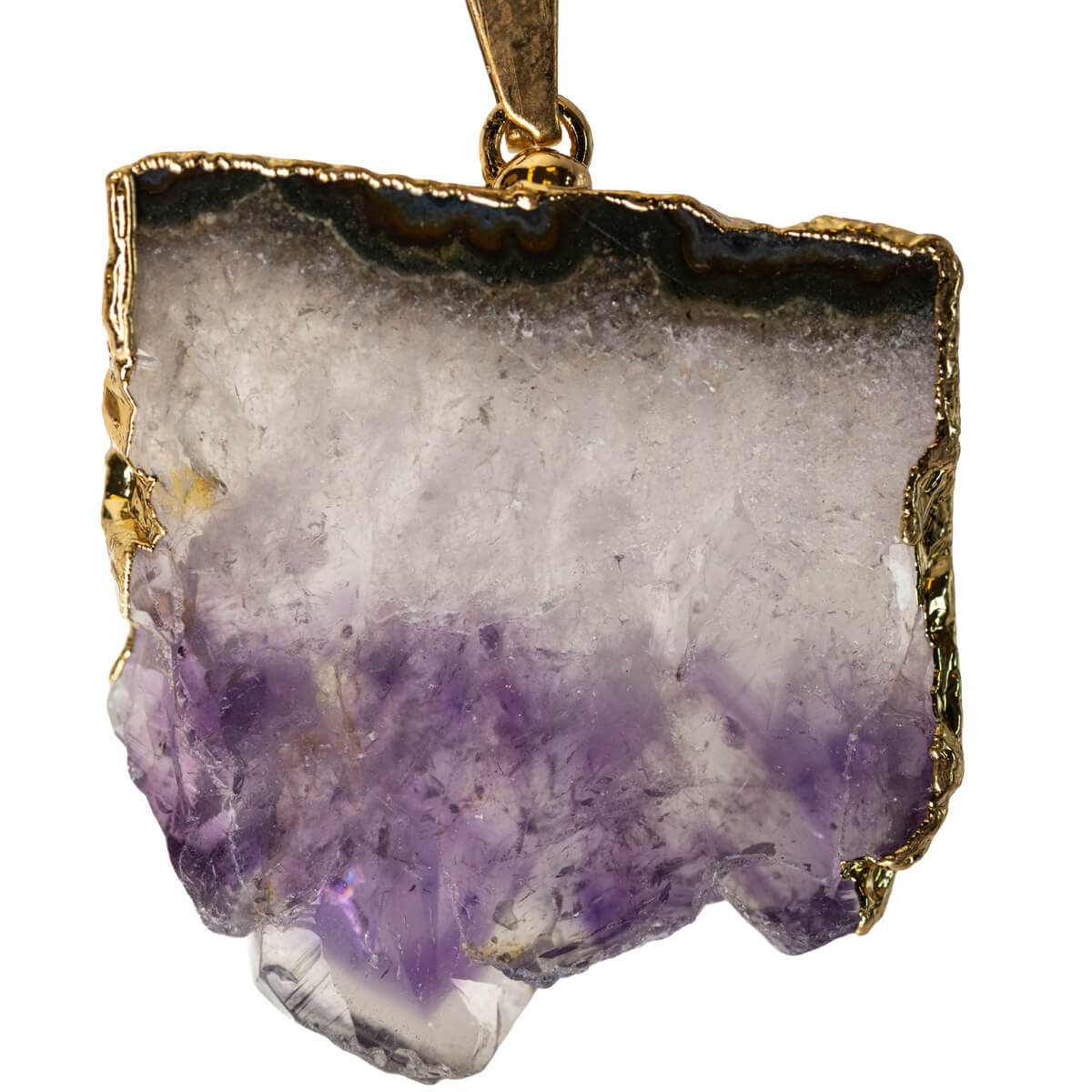 Amethyst Slice Pendant