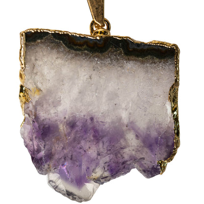 Amethyst Slice Pendant