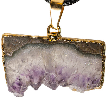 Amethyst Slice Pendant