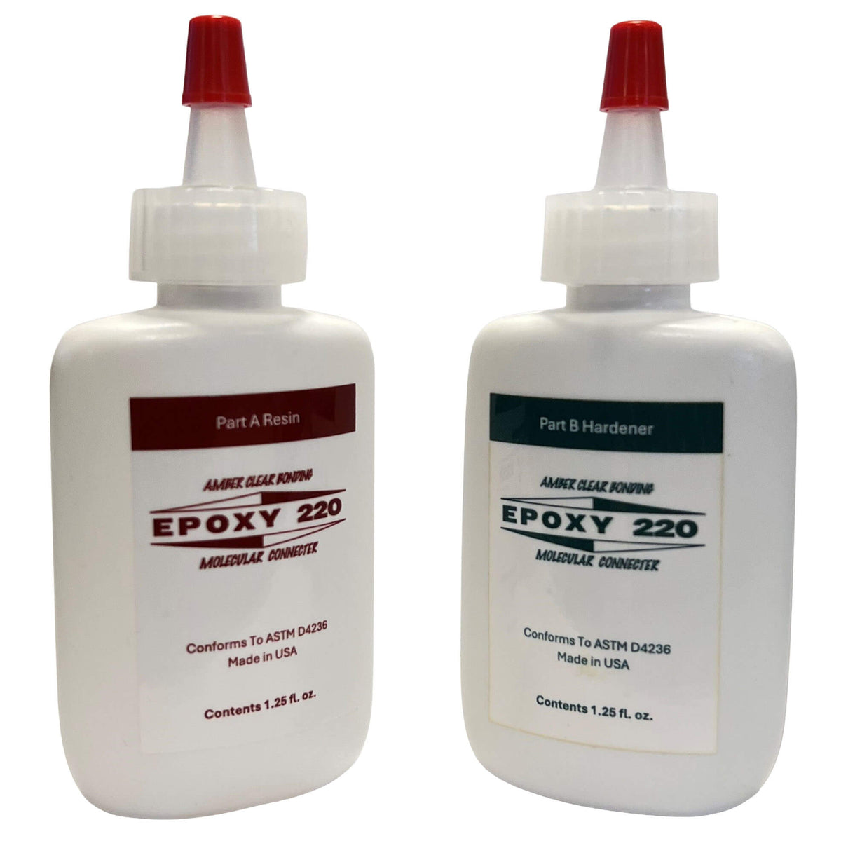 Epoxy 220 (2.5 oz Set) - 2 (1.25 oz Plastic Bottles)