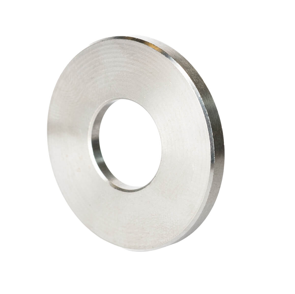 Trim saw arbor flange back