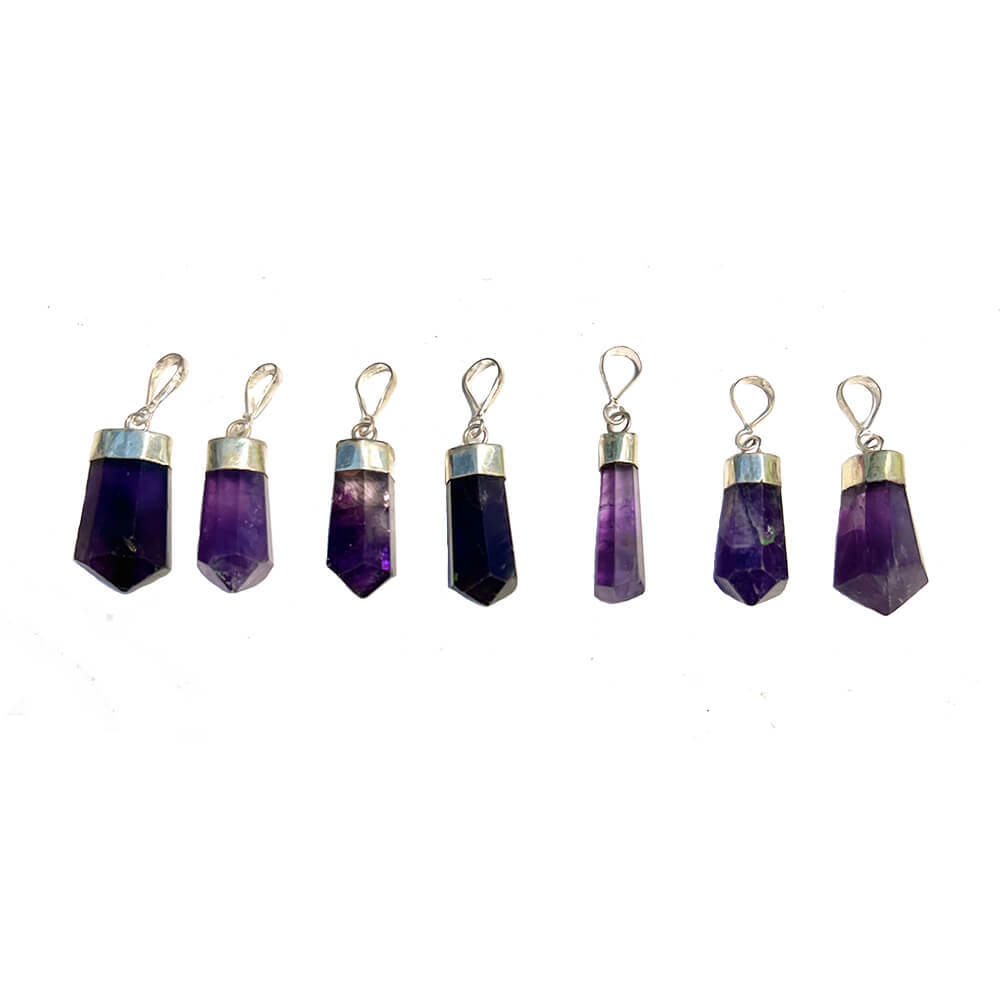 Amethyst Pendant in Sterling Silver