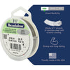 7 Strand Bead Stringing Wire, .015 in / 0.38 mm, Silver Color