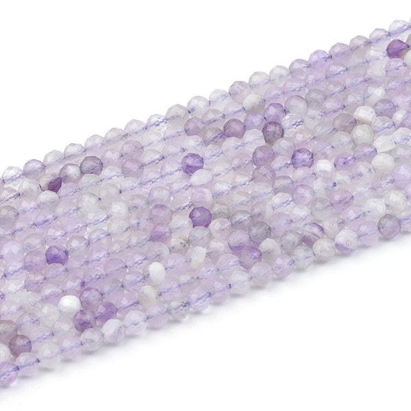 3mm Cape Amethyst Faceted Round - 15-16"