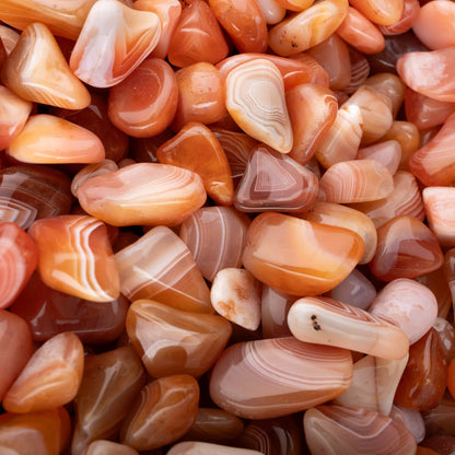 Banded Carnelian Agate  - POLISHED
