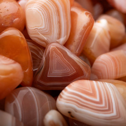 Banded Carnelian Agate  - POLISHED